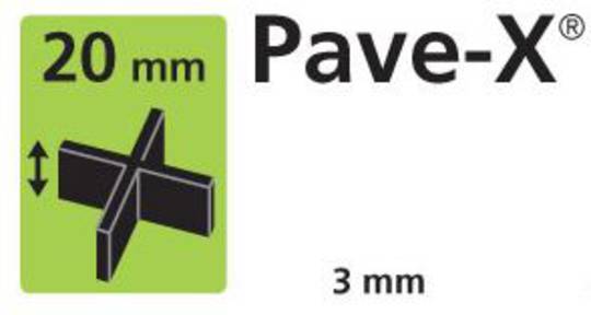 Paver Drain X shape 20mm x35mm